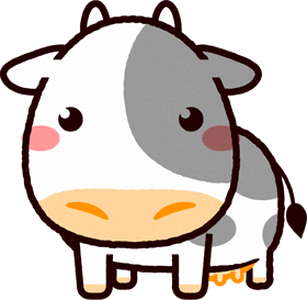 メウシのイラスト/Cow