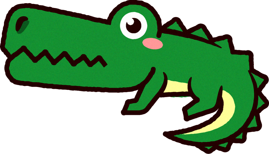 ワニのイラスト Crocodilian 動物 素材のプチッチ
