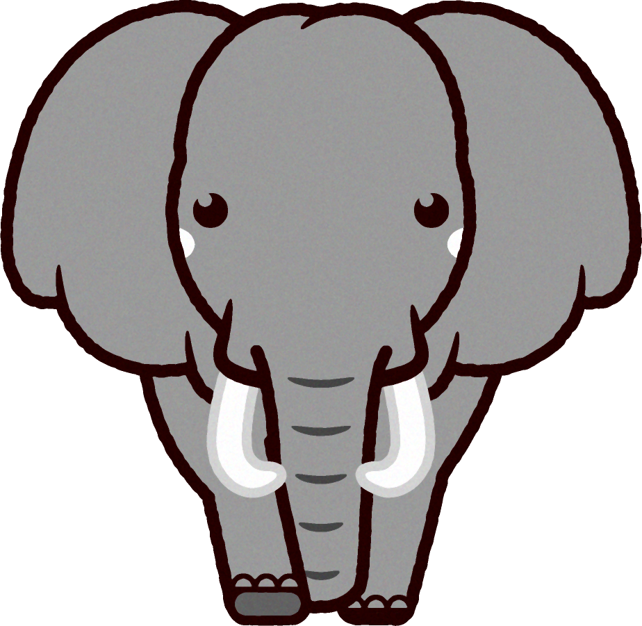 ゾウのイラスト Elephant 動物 素材のプチッチ