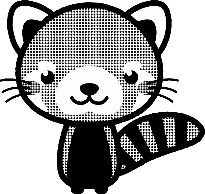 レッサーパンダのイラスト Lesser Panda 動物 素材のプチッチ