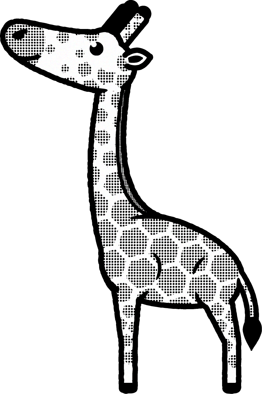 キリンのイラスト Giraffe 動物 素材のプチッチ
