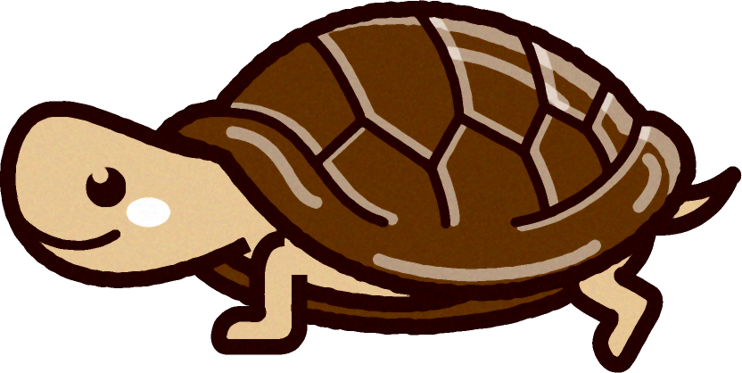 カメのイラスト Turtle 動物 素材のプチッチ