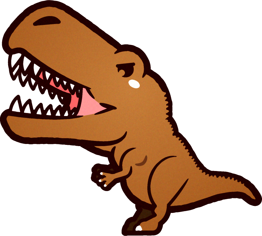ティラノサウルスのイラスト 恐竜 動物 素材のプチッチ