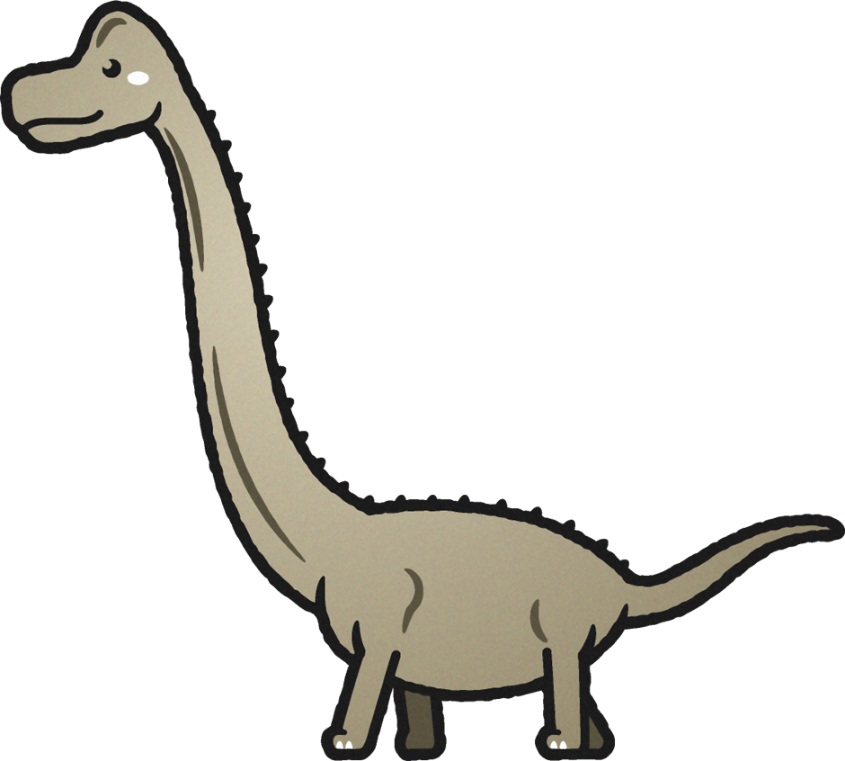 ブラキオサウルスのイラスト 恐竜 動物 素材のプチッチ