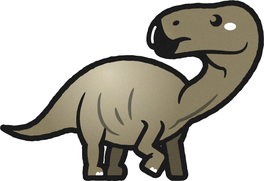 イグアノドンのイラスト 恐竜 動物 素材のプチッチ