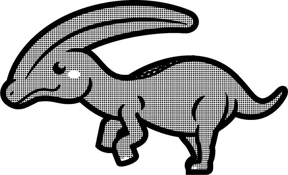 パラサウロロフスのイラスト 恐竜 動物 素材のプチッチ