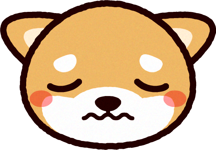 かわいい柴犬の顔のイラスト 悲しい かわいい柴犬の顔 動物 素材のプチッチ