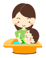 赤ちゃんとお母さんイラスト かわいいフリー素材 無料イラスト 素材のプチッチ