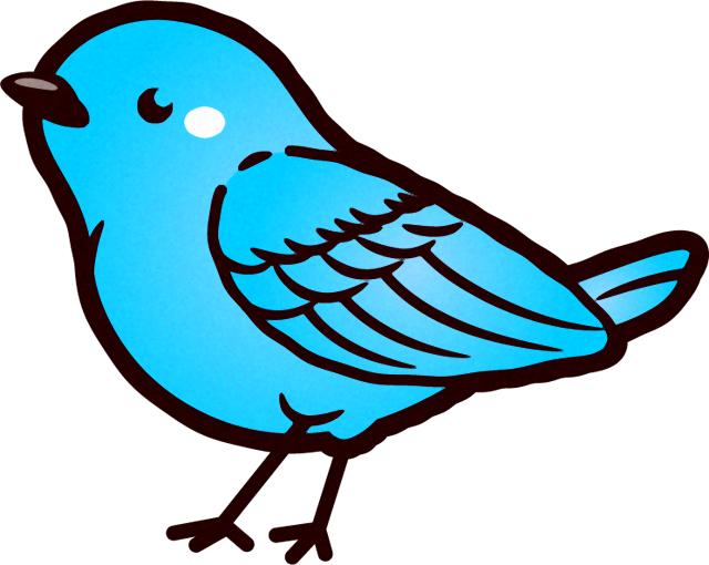 青い鳥のイラスト 鳥 素材のプチッチ