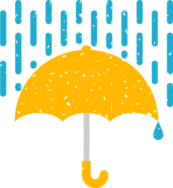 雨イラスト 傘と雨 かわいいフリー素材 無料イラスト 素材のプチッチ