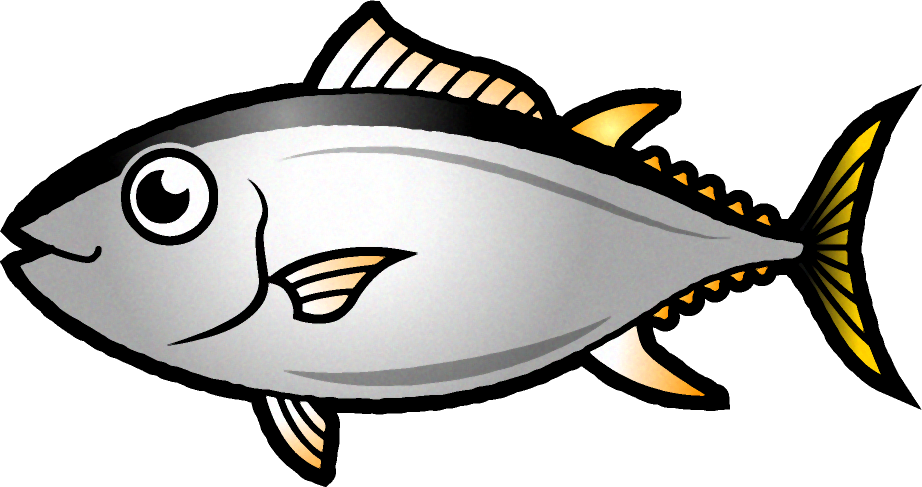 マグロのイラスト 海の生き物 魚 素材のプチッチ