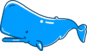 マッコウクジラのイラスト
