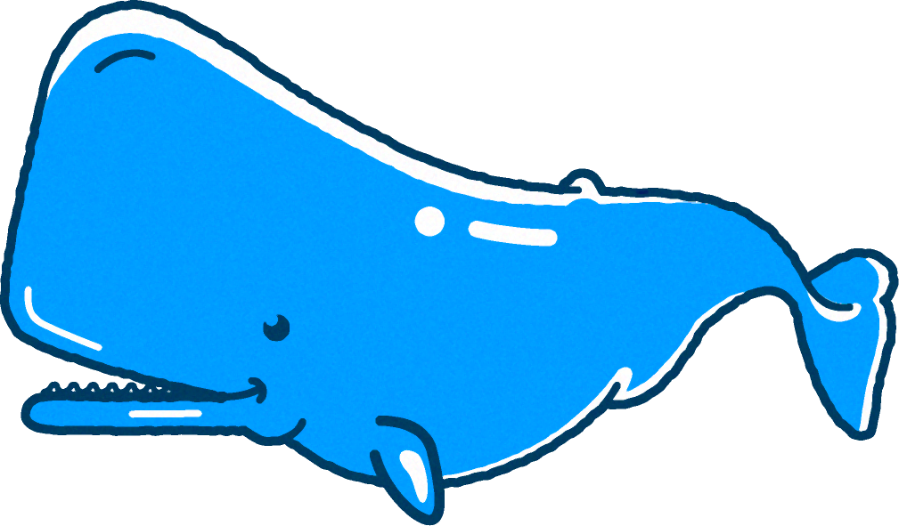 マッコウクジラのイラスト