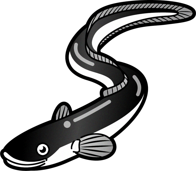 ニホンウナギのイラスト 鰻 魚 素材のプチッチ