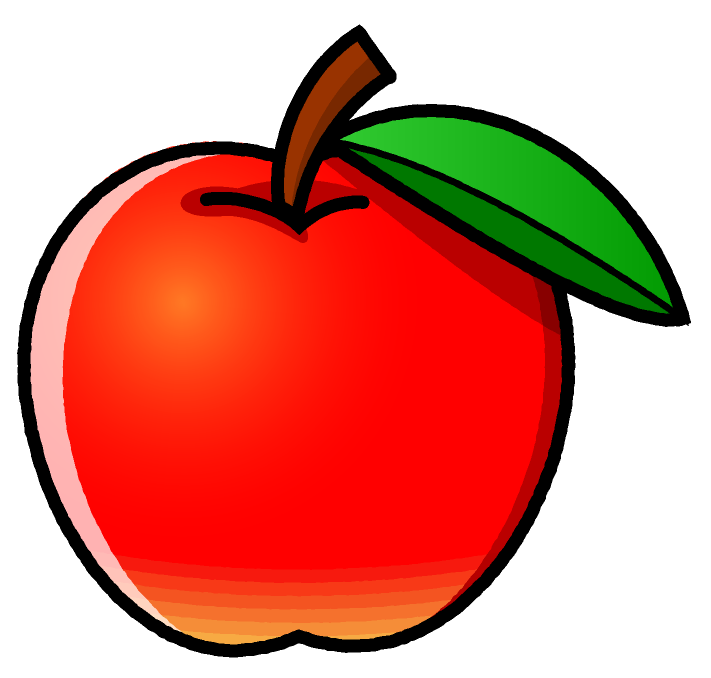 リンゴのイラスト 果物 食べ物 素材のプチッチ