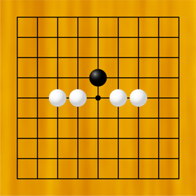 ノゾキのイラスト/囲碁ルール