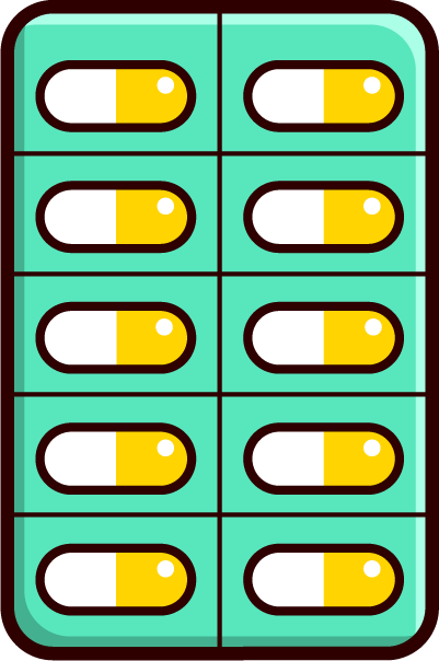 飲み薬のイラスト カプセル 病院 人 素材のプチッチ
