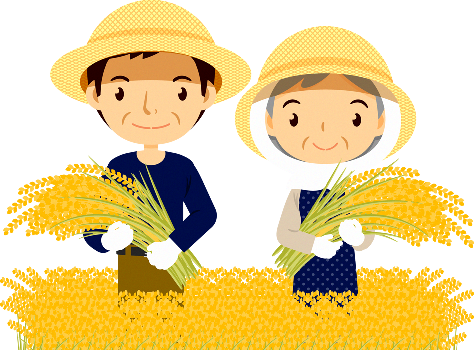 お米のイラスト/米農家｜10月の食べ物｜10月｜季節｜かわいいフリー素材、素材のプチッチ