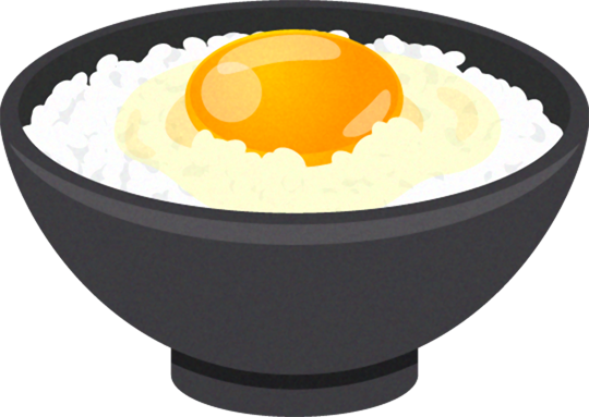 卵かけご飯のイラスト