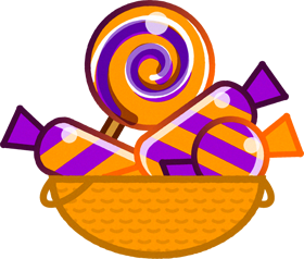 ハロウィンのお菓子イラスト 10月 季節 素材のプチッチ