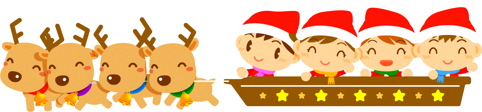 サンタクロース衣装の子供イラスト 12月 季節 素材のプチッチ