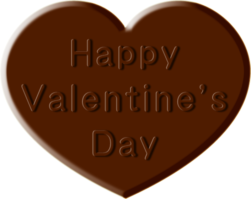 ハートのチョコレートイラスト ハッピーバレンタインデイ バレンタイン 2月 季節 かわいいフリー素材 素材のプチッチ