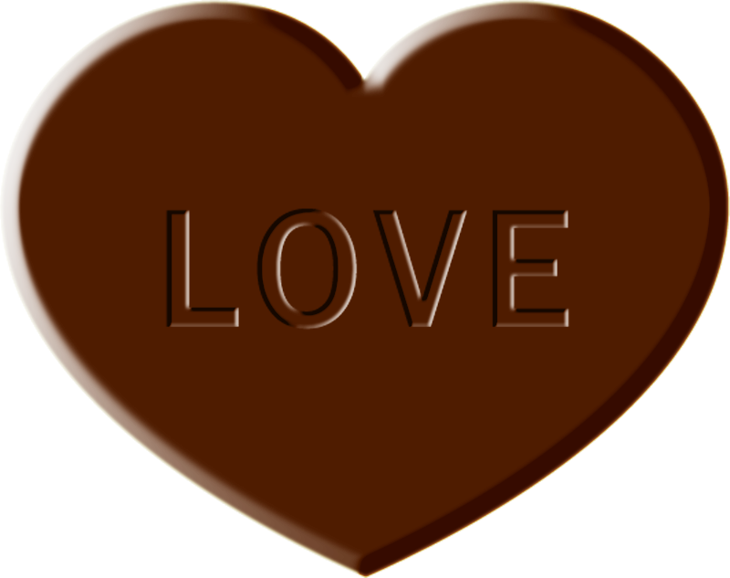 ハートのチョコレートイラスト Love バレンタイン 2月 季節 素材のプチッチ