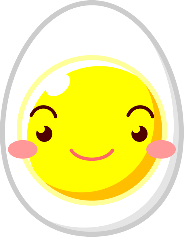 ゆで卵さんのイラスト｜5月|季節｜かわいいフリー素材、素材のプチッチ