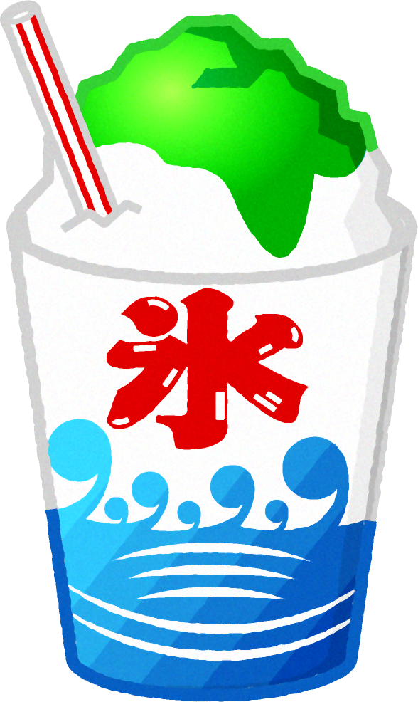 かき氷のイラスト メロン 夏祭りの食べ物 7月 季節 素材のプチッチ
