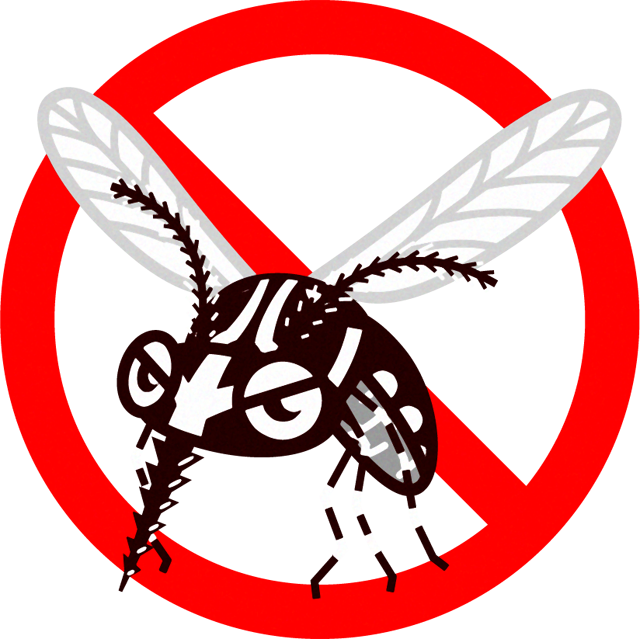 蚊禁止のイラスト