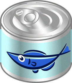 魚の缶詰イラスト 防災の道具 9月 季節 素材のプチッチ