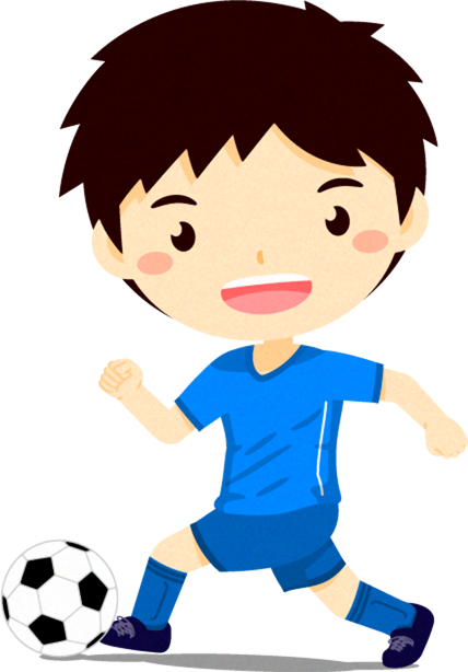 サッカーをする男の子イラスト/ドリブル2