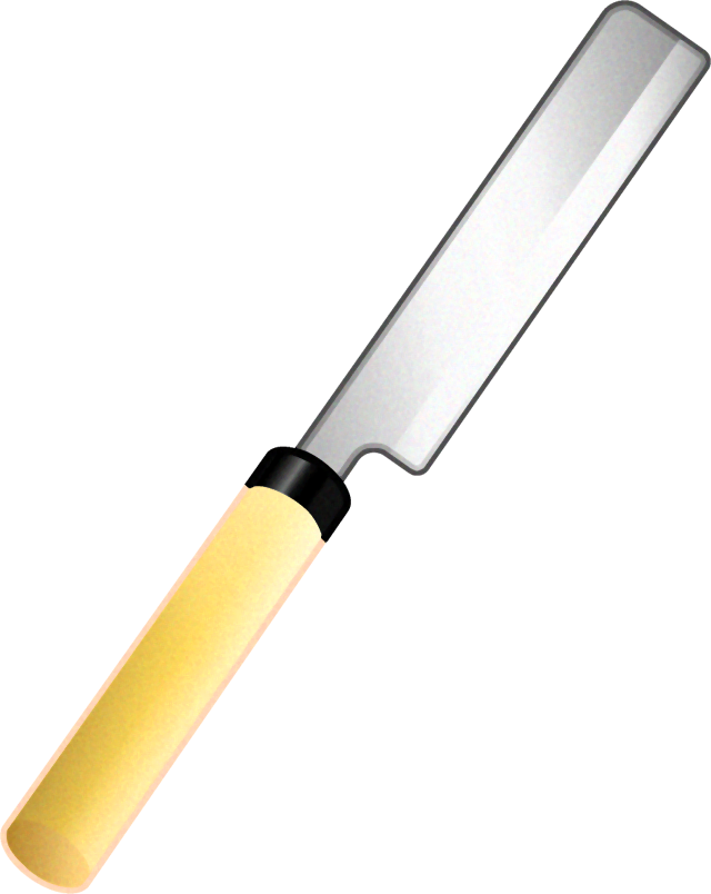 鰻包丁のイラスト 名古屋型 きる道具 道具 かわいいフリー素材 素材のプチッチ