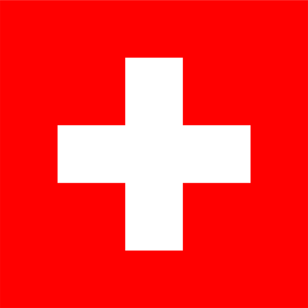 スイスの国旗イラスト