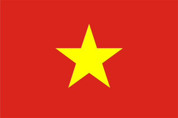 ベトナムの国旗イラスト