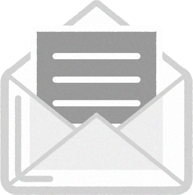 手紙が入っている封筒のイラスト メール 道具 素材のプチッチ