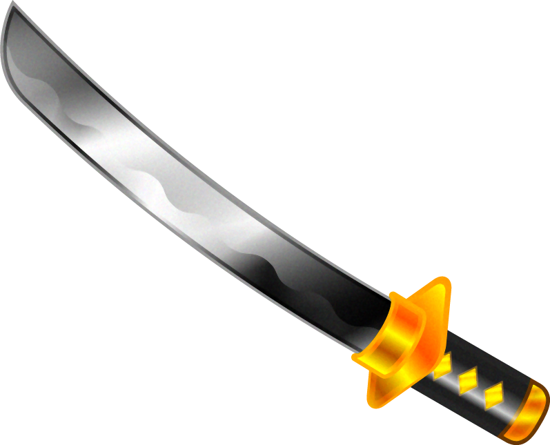 刀のイラスト 忍者の道具 道具 かわいいフリー素材 素材のプチッチ