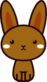 茶色いウサギのイラスト/Rabbit